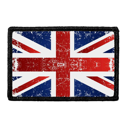 United Kingdom Flag - Color - Distressed - Removable Patch