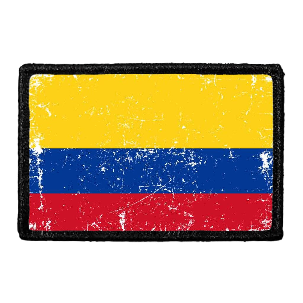Columbia Flag - Color - Distressed - Removable Patch