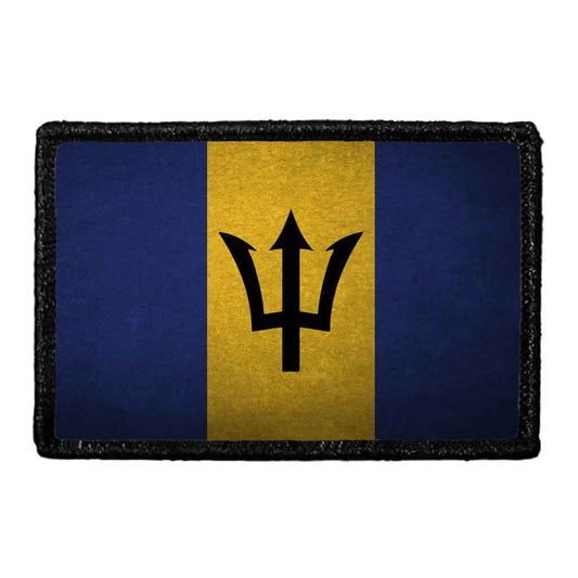 Barbados Flag - Color - Distressed - Removable Patch