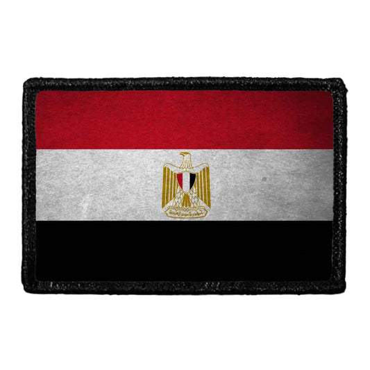 Egypt Flag - Color - Distressed - Removable Patch