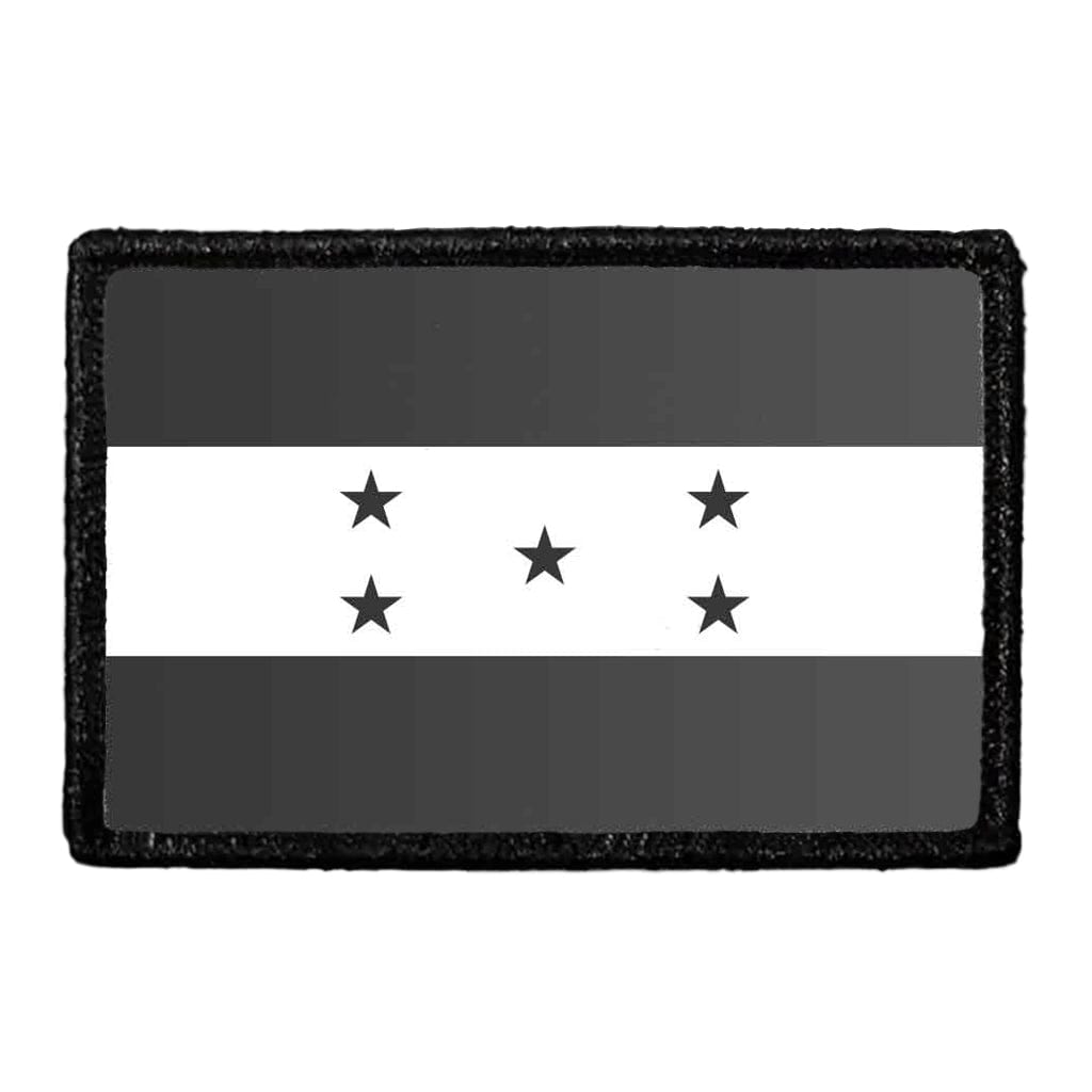 Honduras Flag - Black and White - Removable Patch