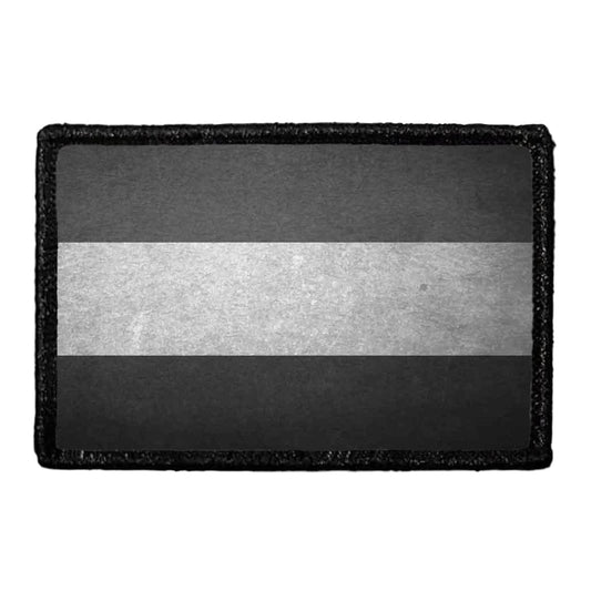 Hungary Flag - Black and White - Distressed - Removable Patch