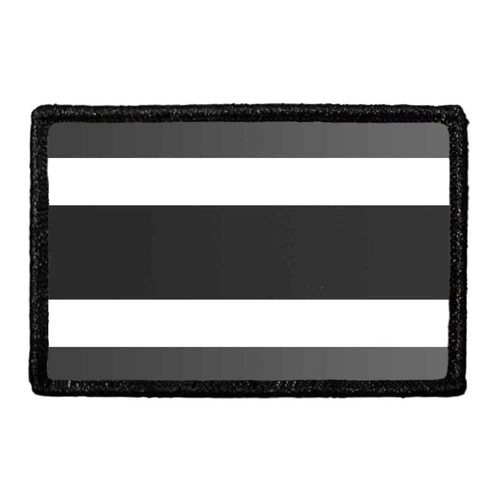 Thailand Flag - Black and White - Removable Patch