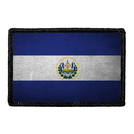 El Salvador Flag - Color - Distressed - Removable Patch