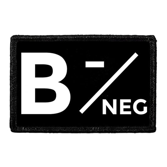 B- Negative Blood Type - Removable Patch