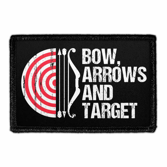 Bow, Arrows And Target - Removable Patch
