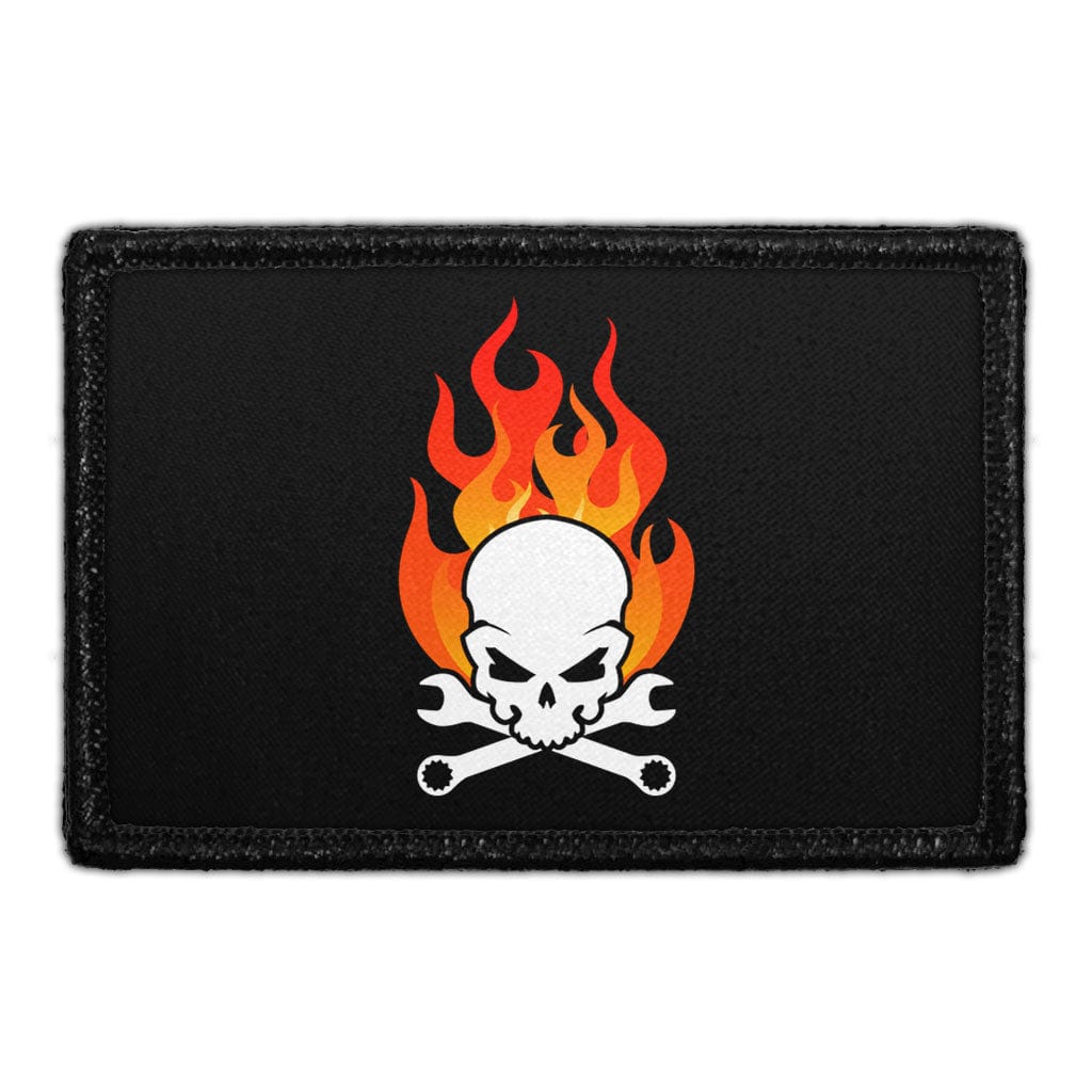 Skull With Tools - Removable Patch