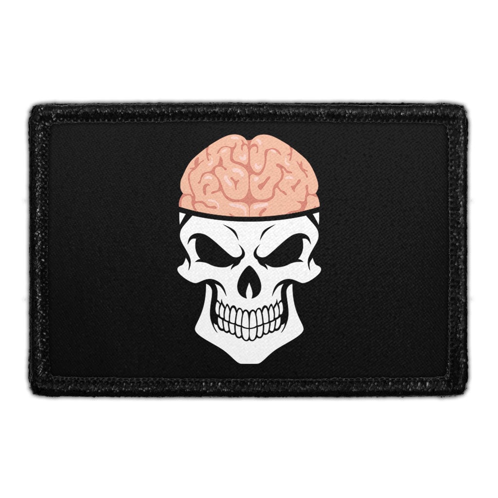 Skull With Brains - Removable Patch