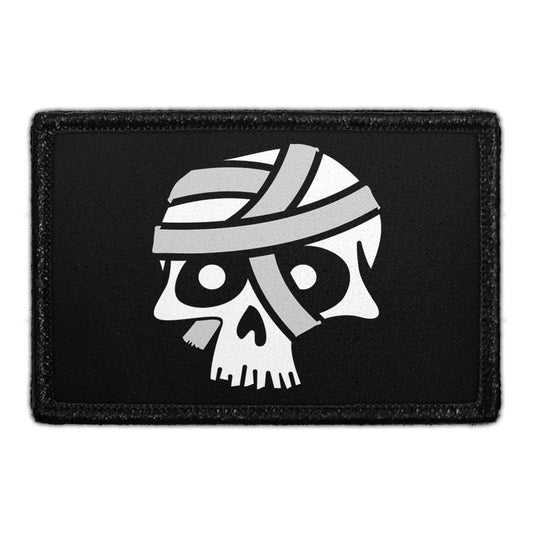 Skull With Bandage - Removable Patch