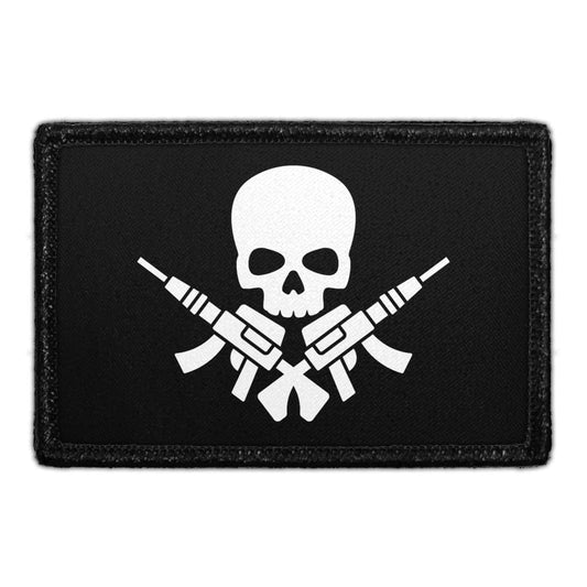 Skull With Guns - Removable Patch