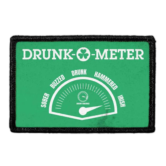 Drunk-O-Meter - Green Distressed - Patch