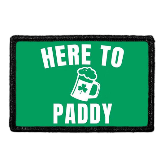 Here To Paddy - Beer - Green Background - Patch