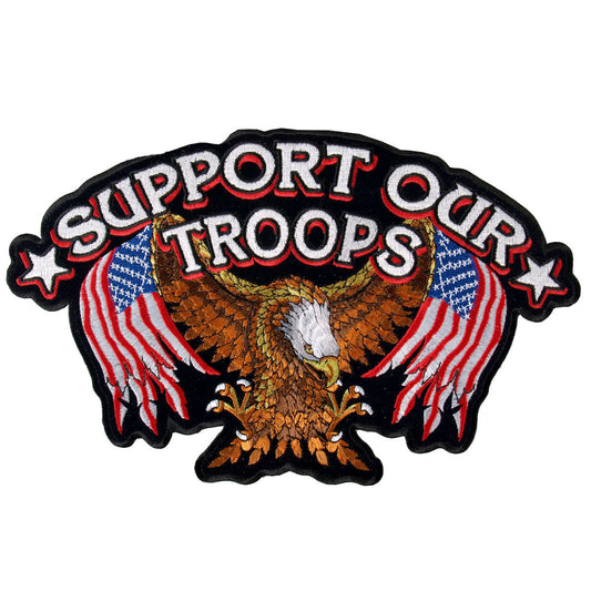 Hot Leathers Support Our Troops 4" x 3" Patch