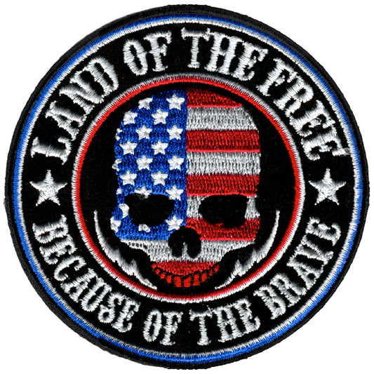 Hot Leathers Land of the Free Patch 4" X 4"