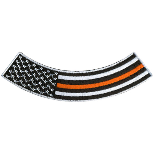 Hot Leathers This Orange Line 4” X 1” Bottom Rocker Patch