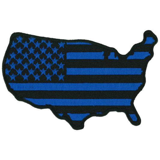 Hot Leathers Blue Country Flag 4 Embroidered Patch - 4" x 2.75" - Iron-On or Sew-On - PPQ1620
