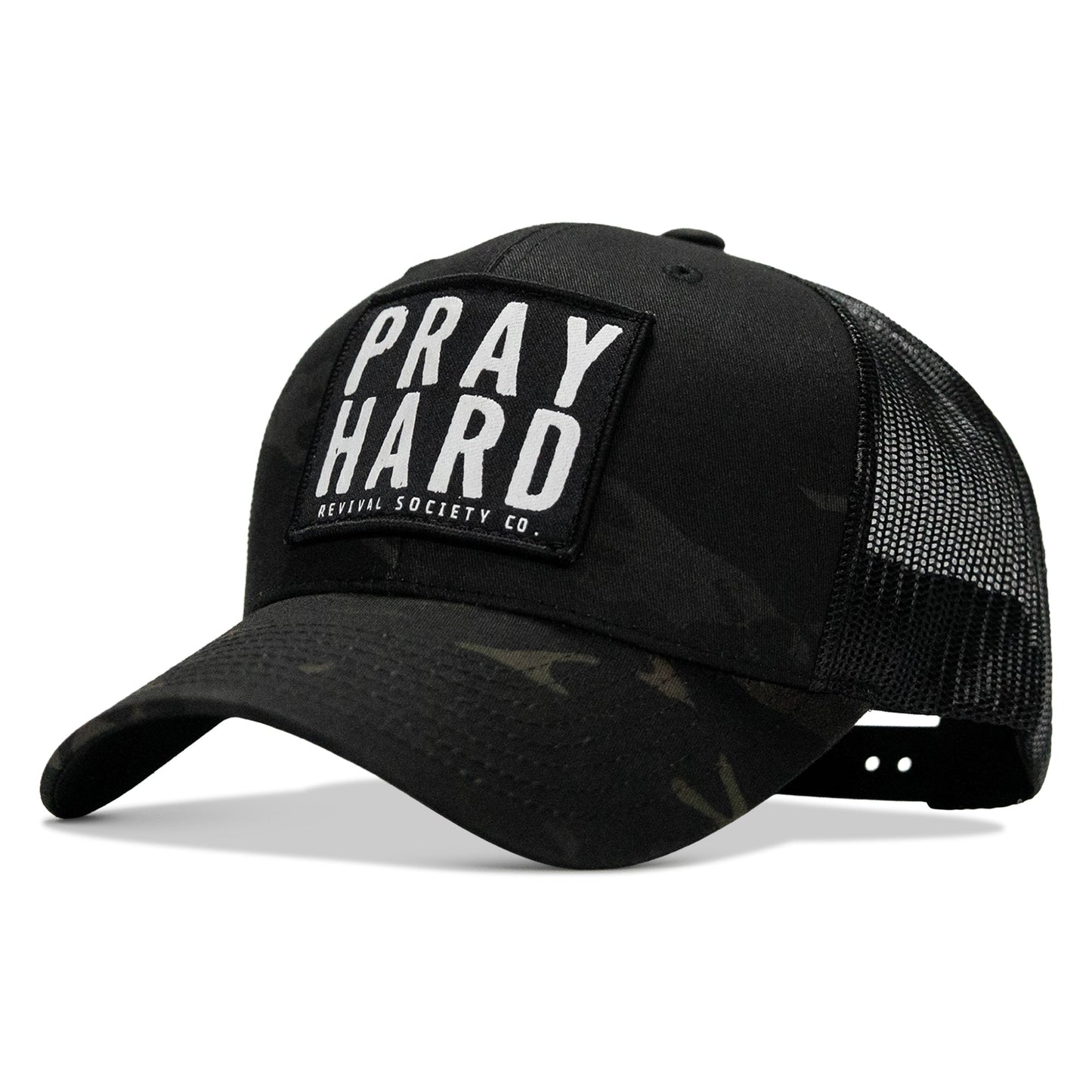 Pray Hard Patch Snapback Hat