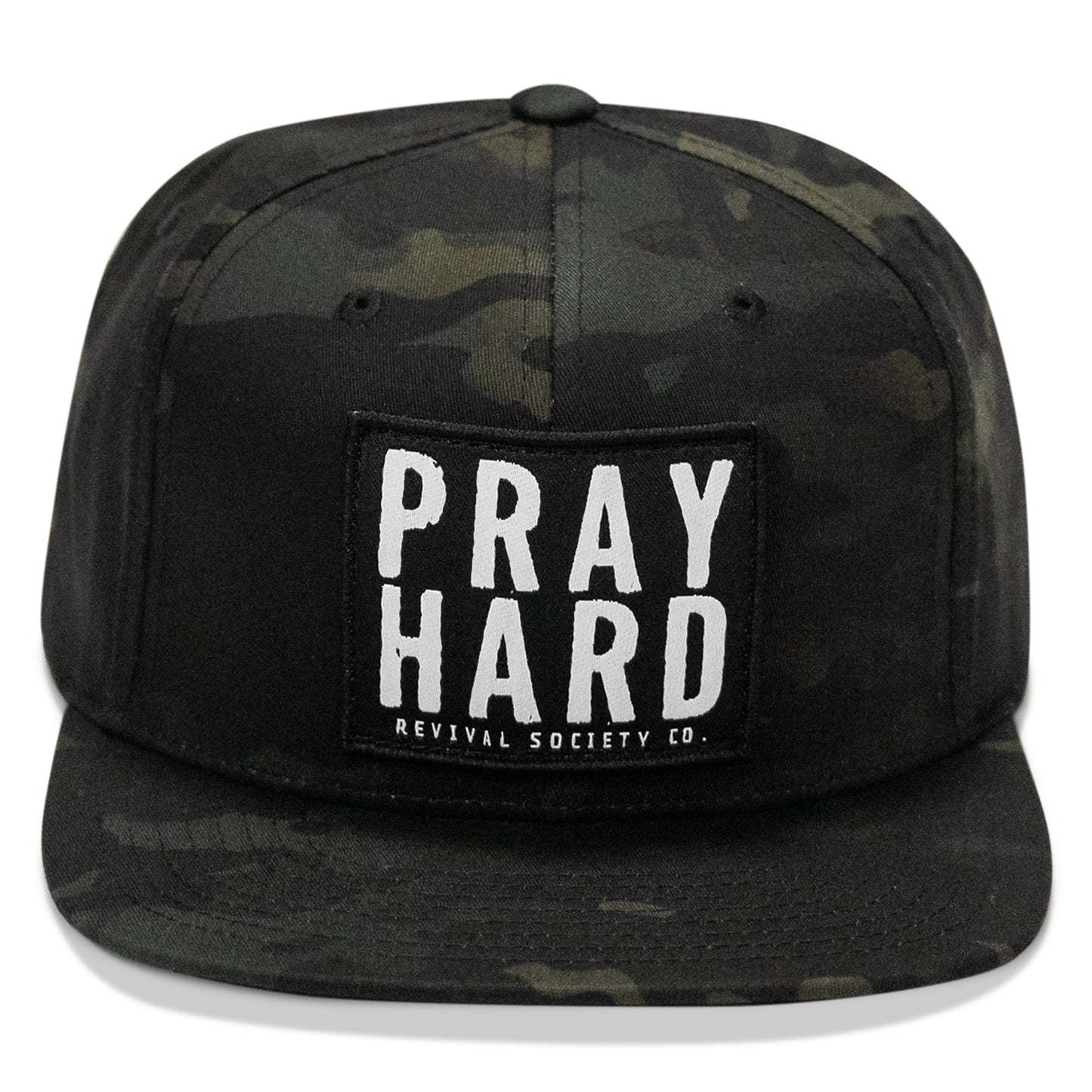 Pray Hard Patch Flatbill Hat