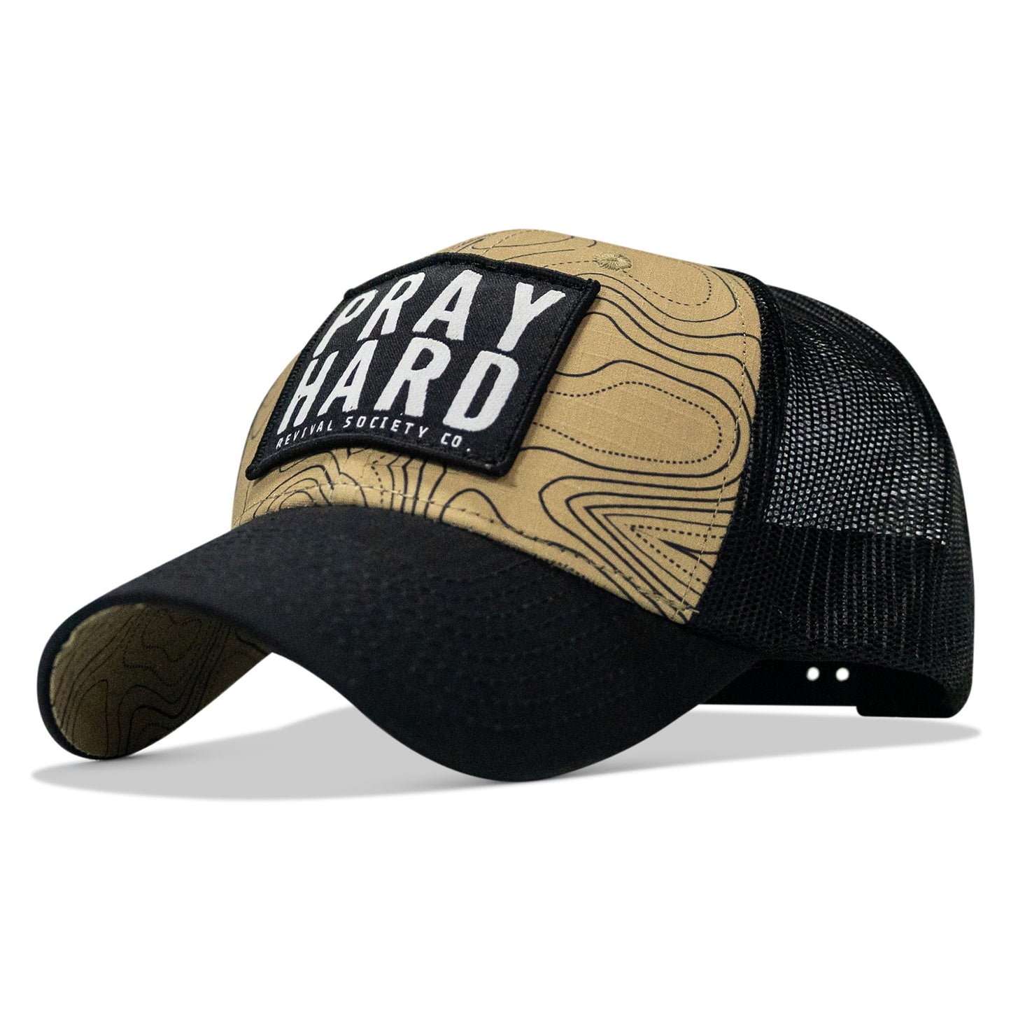 Pray Hard Patch Original Ripstop Snapback Hat