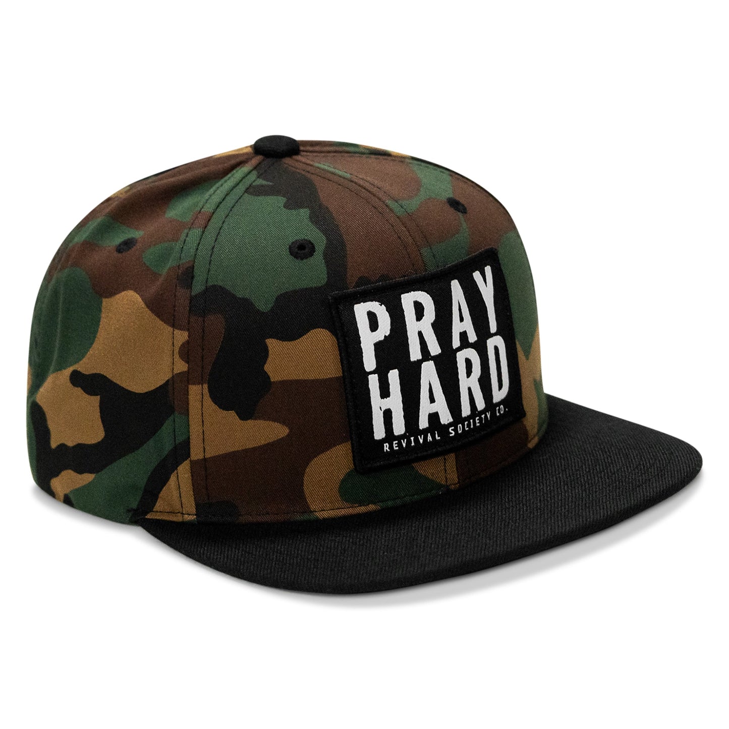 Pray Hard Patch Flatbill Hat