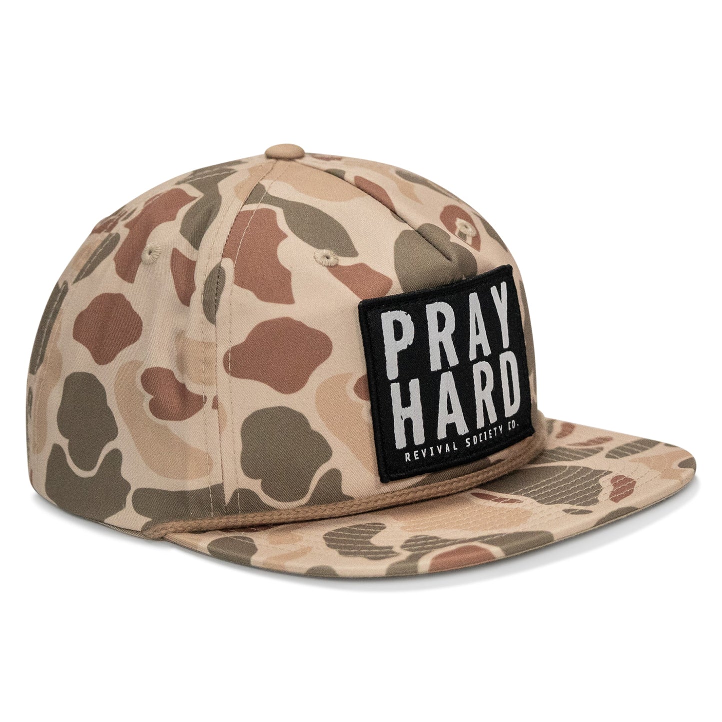 Pray Hard Patch Flatbill Hat