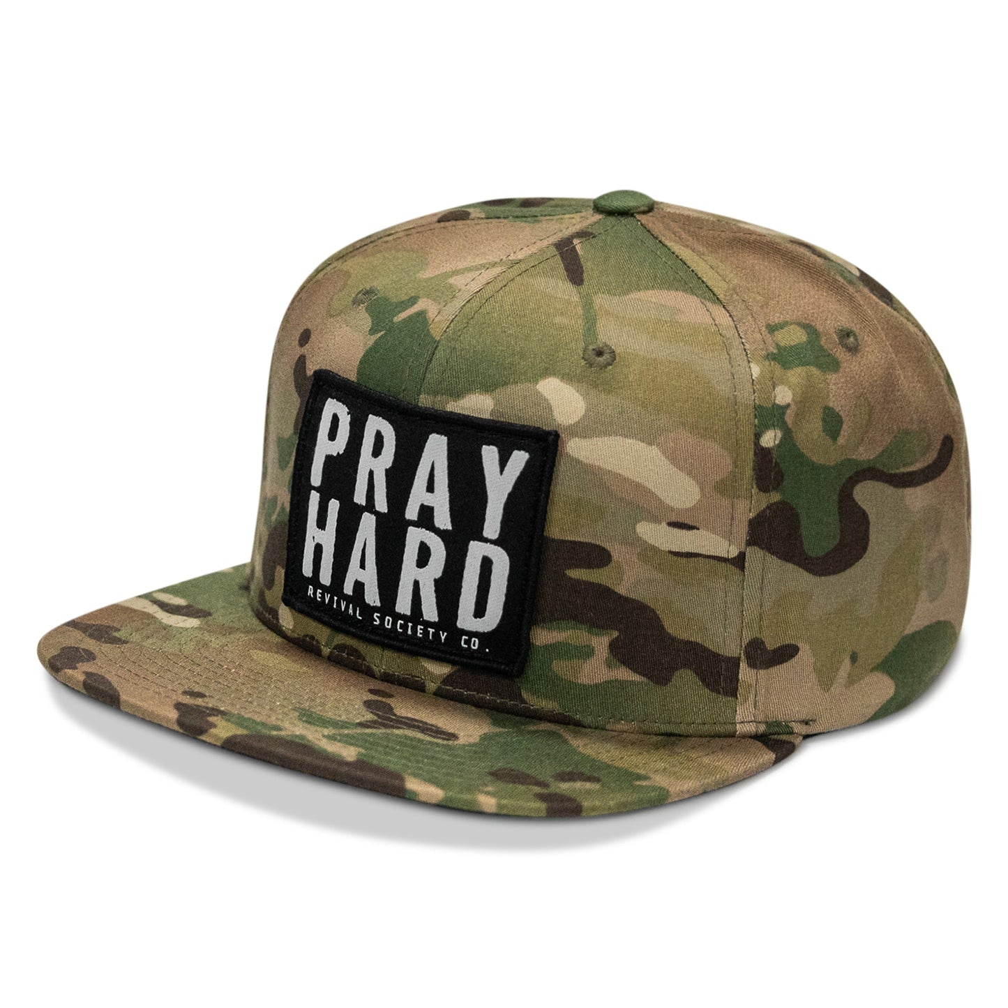 Pray Hard Patch Flatbill Hat