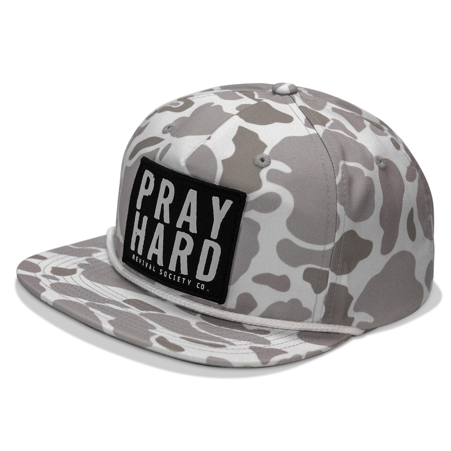 Pray Hard Patch Flatbill Hat