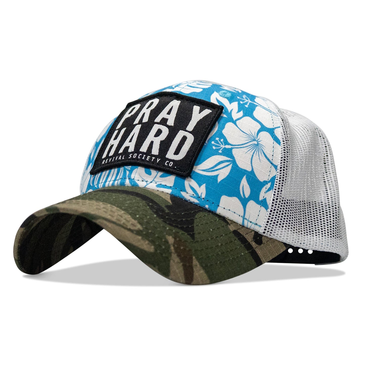 Pray Hard Patch Original Ripstop Snapback Hat