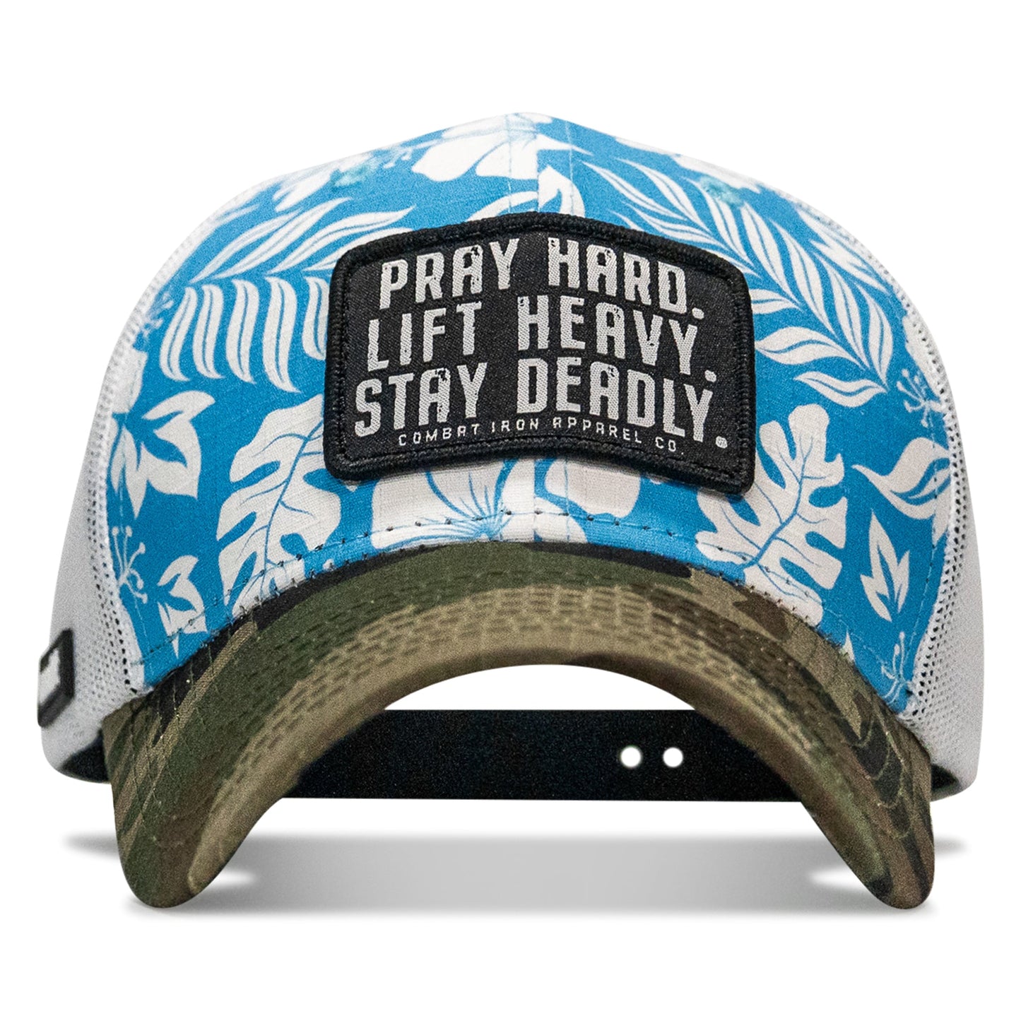 Pray Hard. Lift Heavy. Stay Deadly. Patch Original Ripstop Snapback Hat