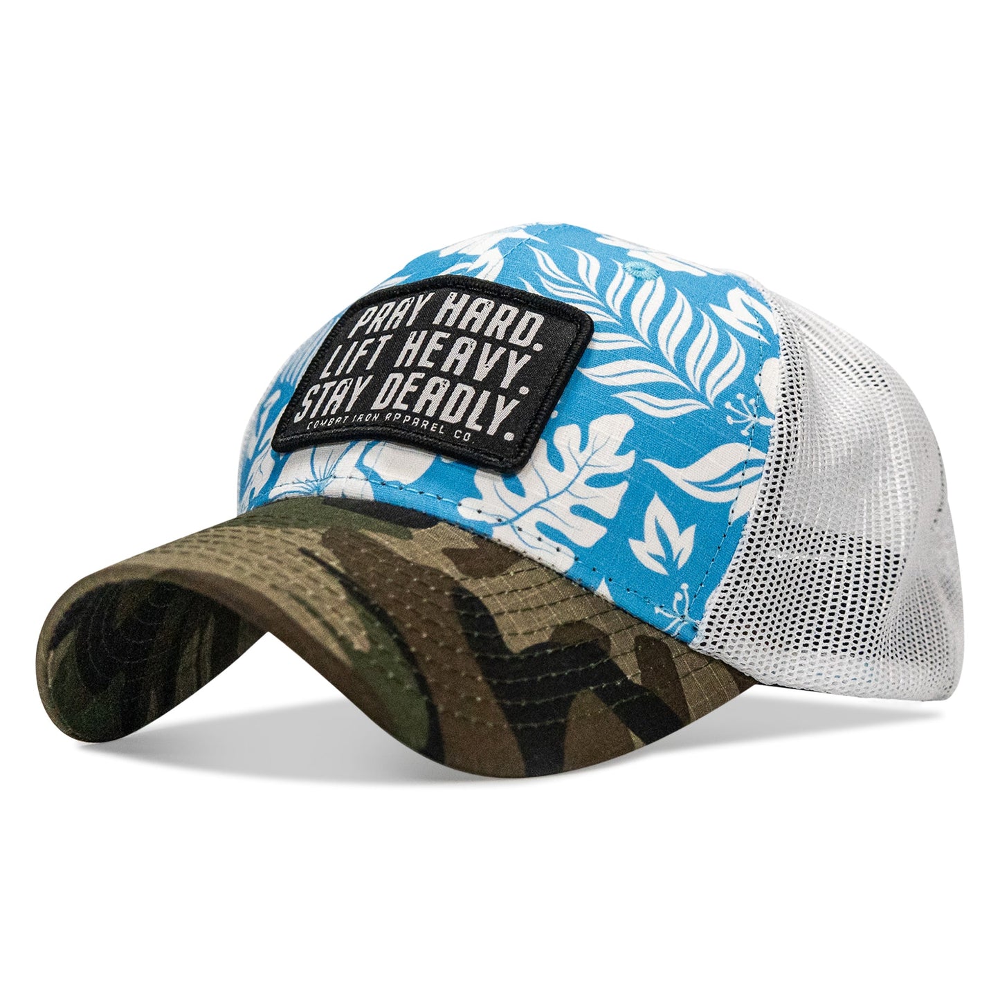 Pray Hard. Lift Heavy. Stay Deadly. Patch Original Ripstop Snapback Hat