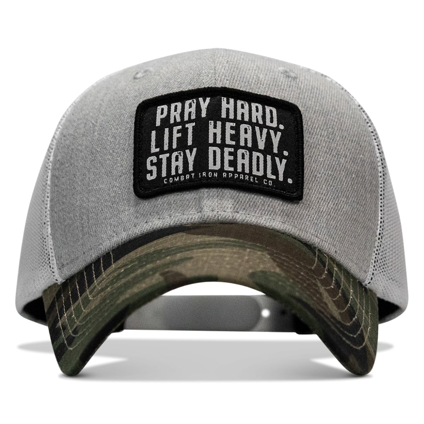 Pray Hard. Lift Heavy. Stay Deadly. Patch Original Ripstop Snapback Hat