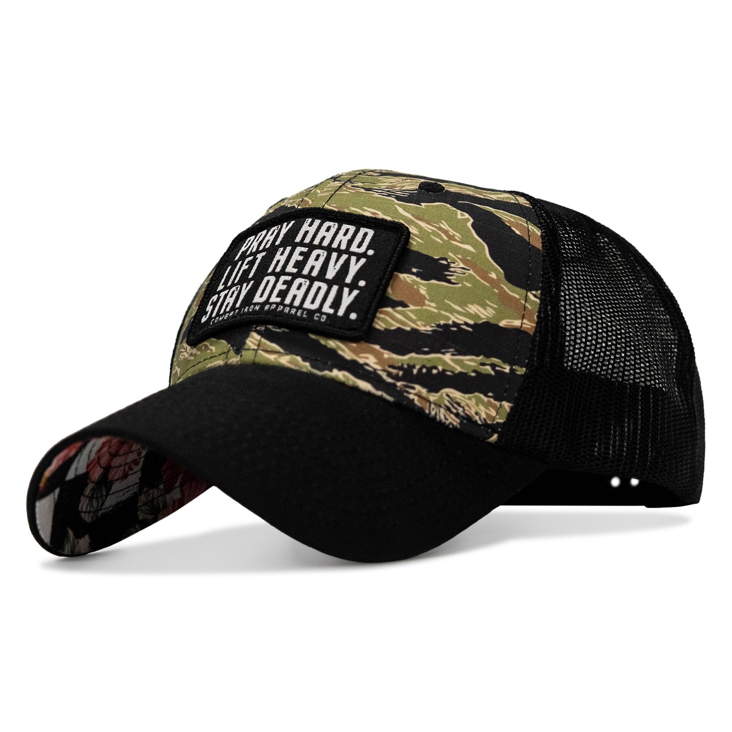 Pray Hard. Lift Heavy. Stay Deadly. Patch Original Ripstop Snapback Hat