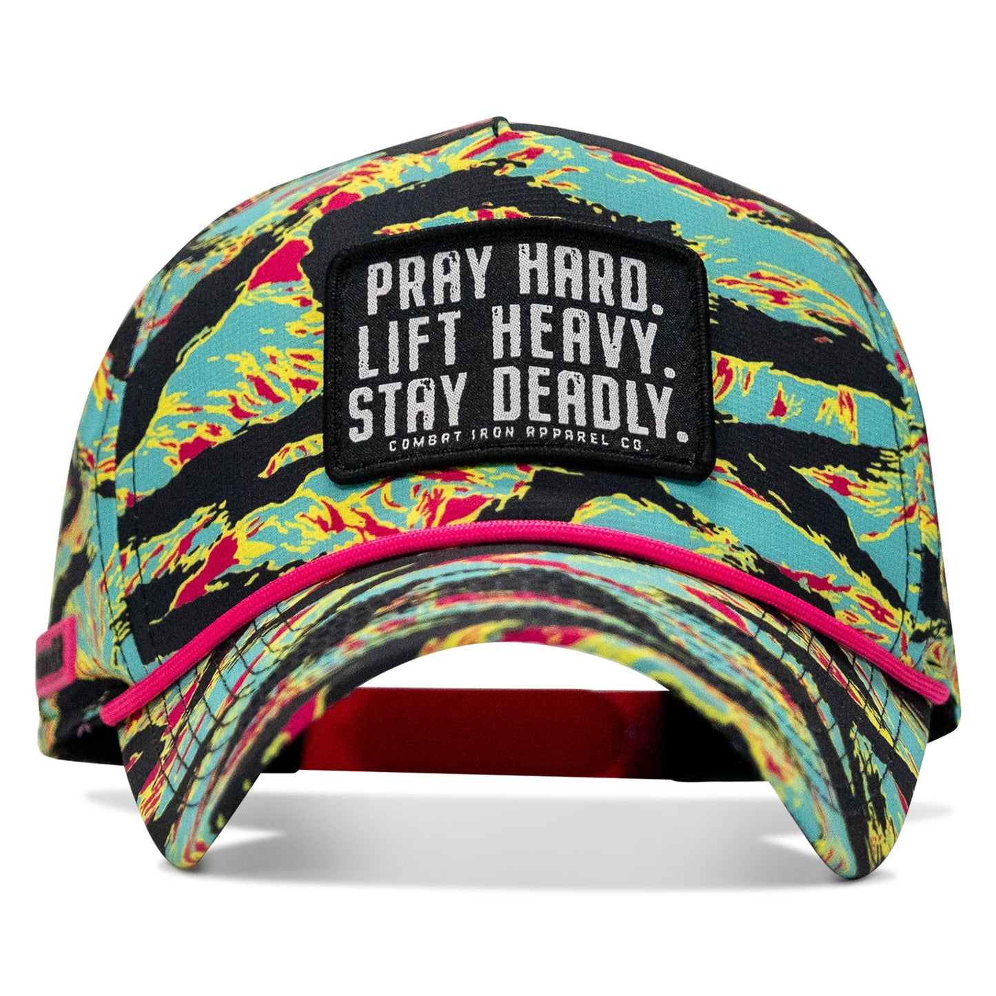 Pray Hard. Lift Heavy. Stay Deadly. Patch Waterproof Weekender Snapback