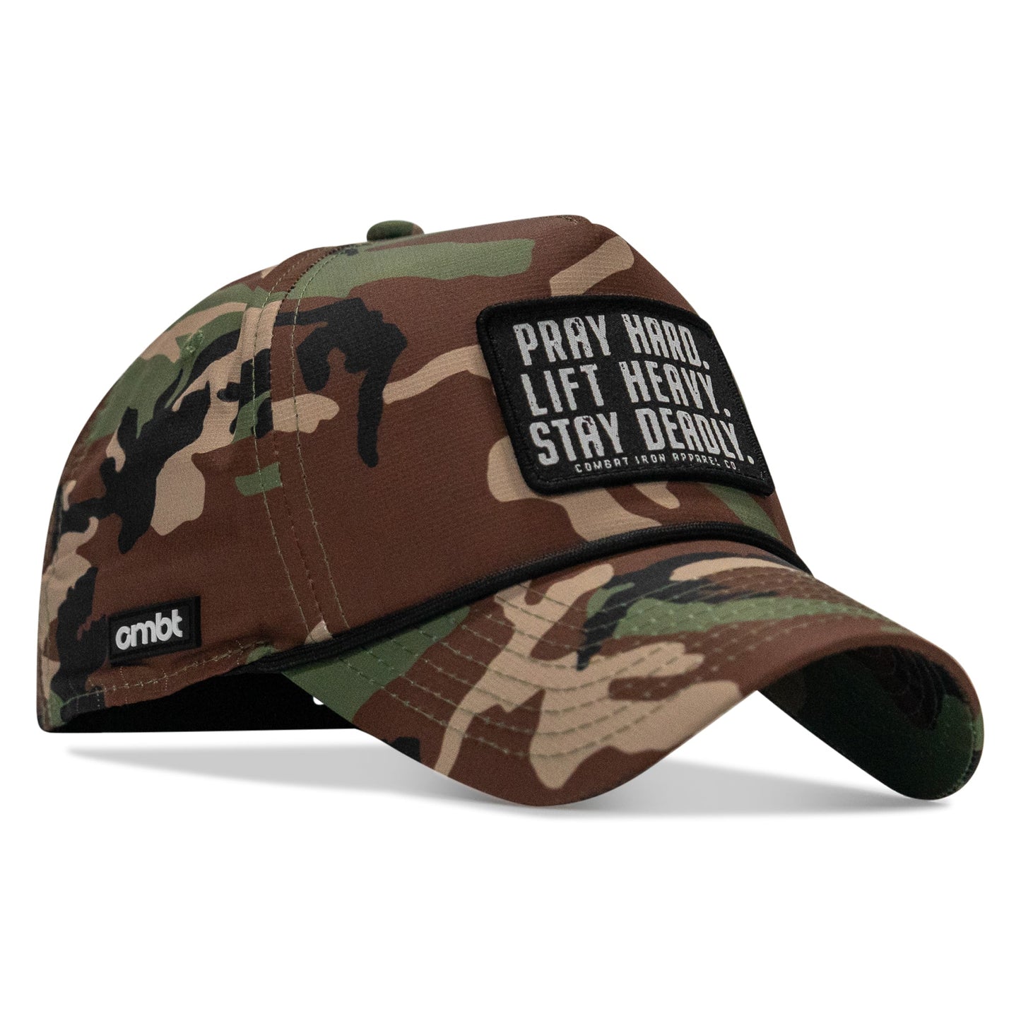 Pray Hard. Lift Heavy. Stay Deadly. Patch Waterproof Weekender Snapback