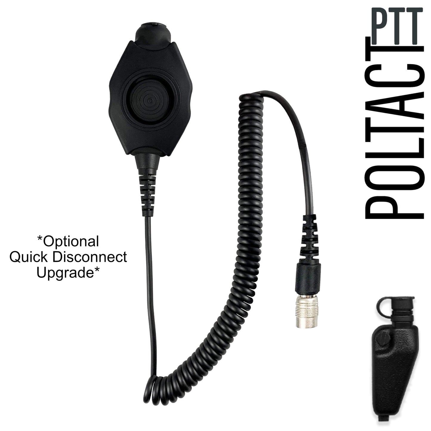 PolTact V2 Tactical Comms Helmet Headset w/ Active Hearing Protection - EF Johnson VP5000 VP6000 VP8000 Series