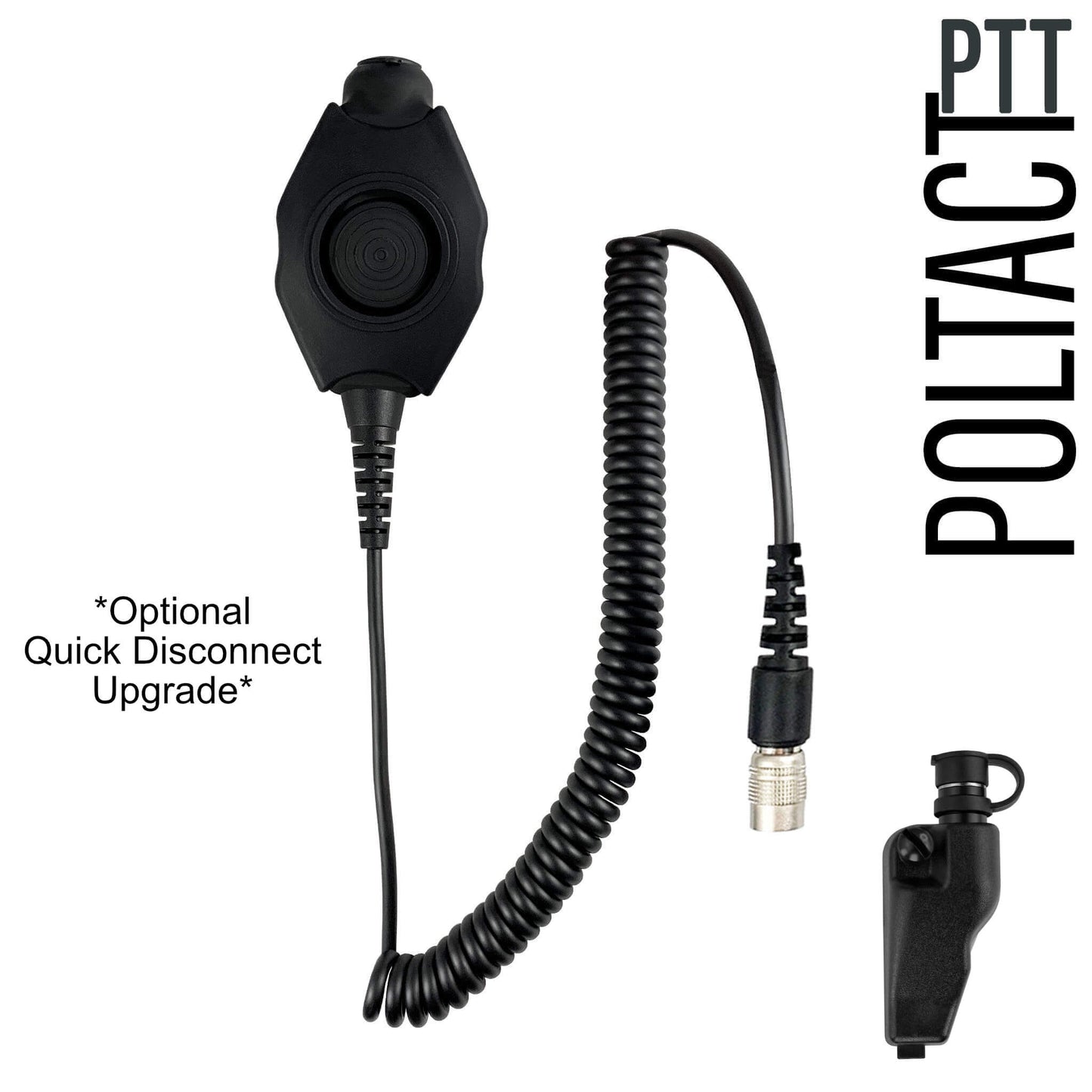 PolTact V2 Tactical Comms Helmet Headset w/ Active Hearing Protection - EF Johnson VP5000 VP6000 VP8000 Series