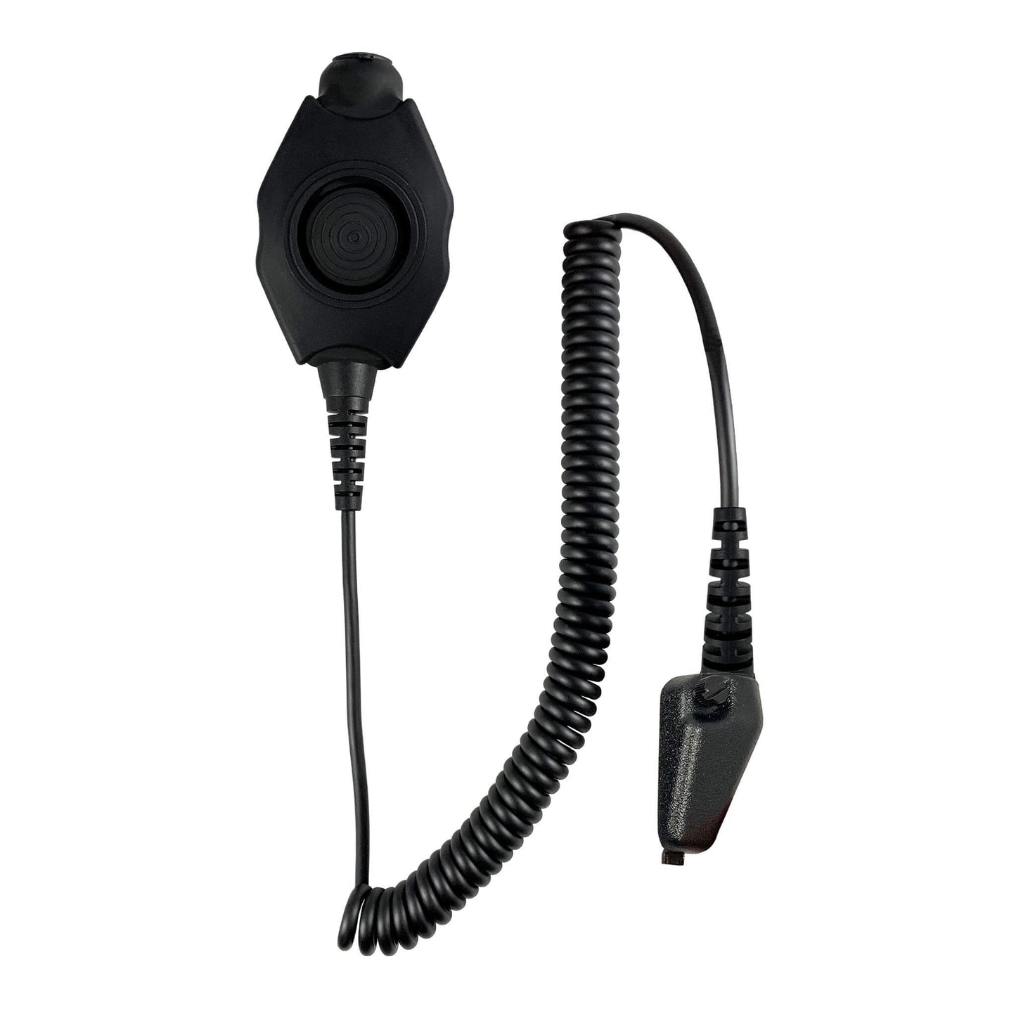 Tactical Radio Amplified PTT for Headset: NATO/Military Wiring, Gentex, Ops-Core, OTTO, 3M Peltor ComTac, XPI, MSA, Helicopter, & More - All Kenwood Multi-Pin TK & NX Series