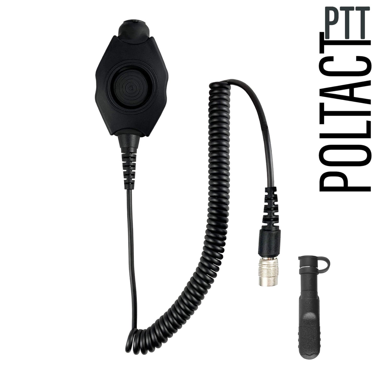 Tactical Radio Amplified PTT for Headset w/ Quick Disconnect(Hirose): NATO/Military Wiring, Gentex, Ops-Core, OTTO, 3M Peltor ComTac, XPI, MSA, Helicopter, & More - Motorola: R5, XPR3300e/XPR3500e, DP3441, DP3661, DP2400/e, DP2600/e, XiR P6600, & More