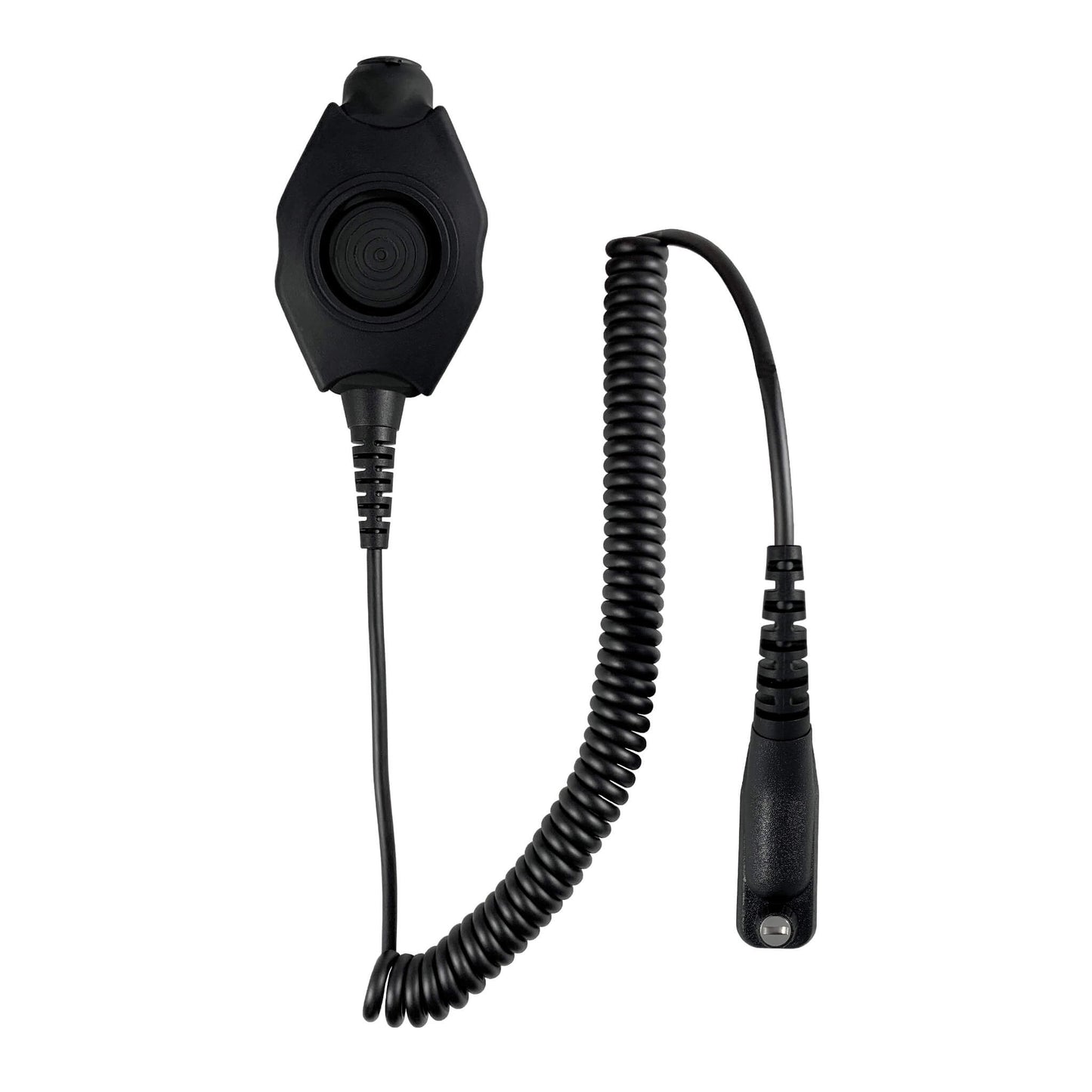 Tactical Radio Adapter/PTT for Headset: US/Civilian/"Peltor" Wiring, Select ComTac III, XPI Models & Select Helicopter Headsets - Motorola: APX (Apex) Series, Most XPR Series, SRX2200 & More