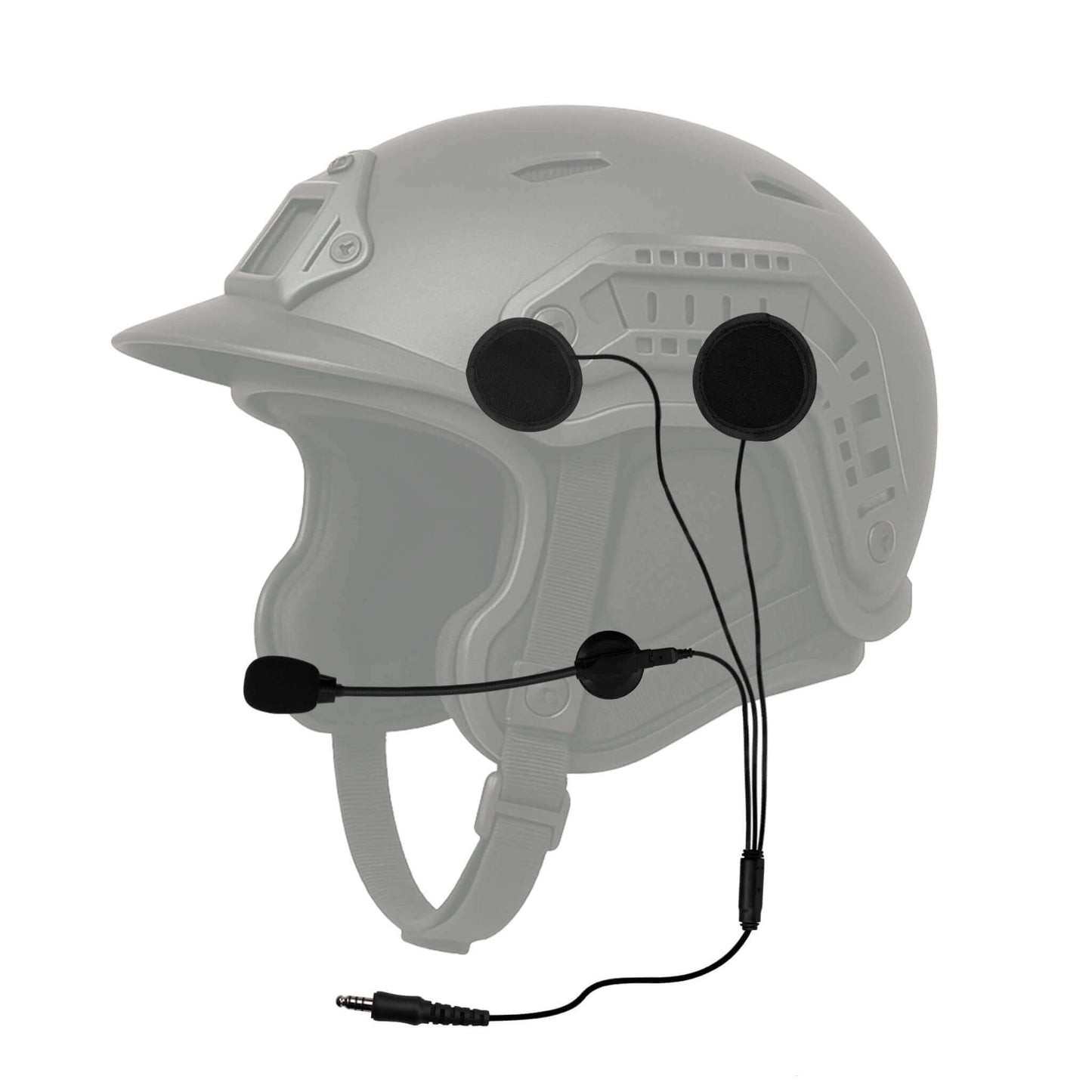 Tactical In Helmet & Push To Talk Kit - Quick Disconnect (Hirose): Harris: XL-150/P, XG-100/P, XL-185/P/Pi, XL-200/P/Pi, XL-400