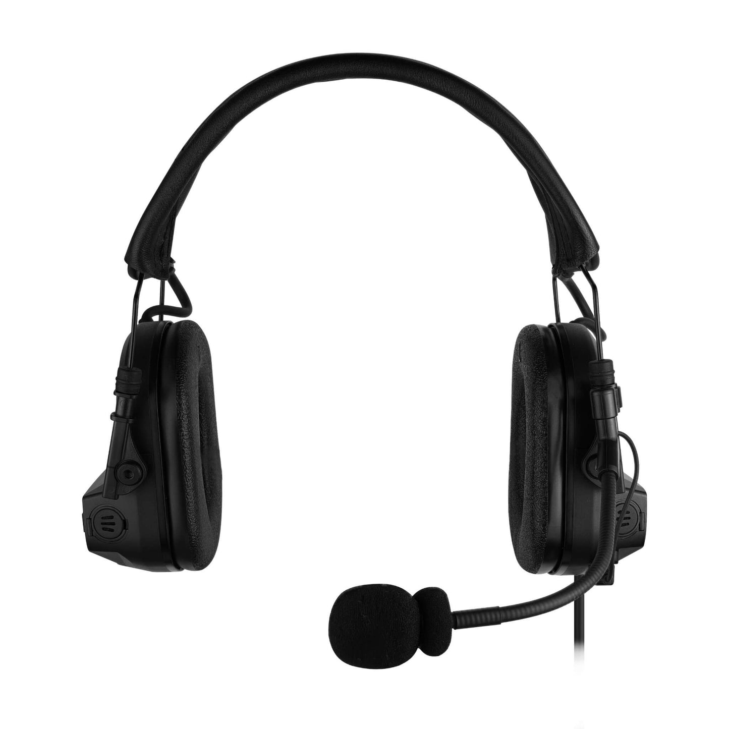 PolTact V1 Tactical Comms Headset w/ Active Hearing Protection & Quick Disconnect (Hirose) Adapter - All Kenwood Multi-Pin TK & NX Series