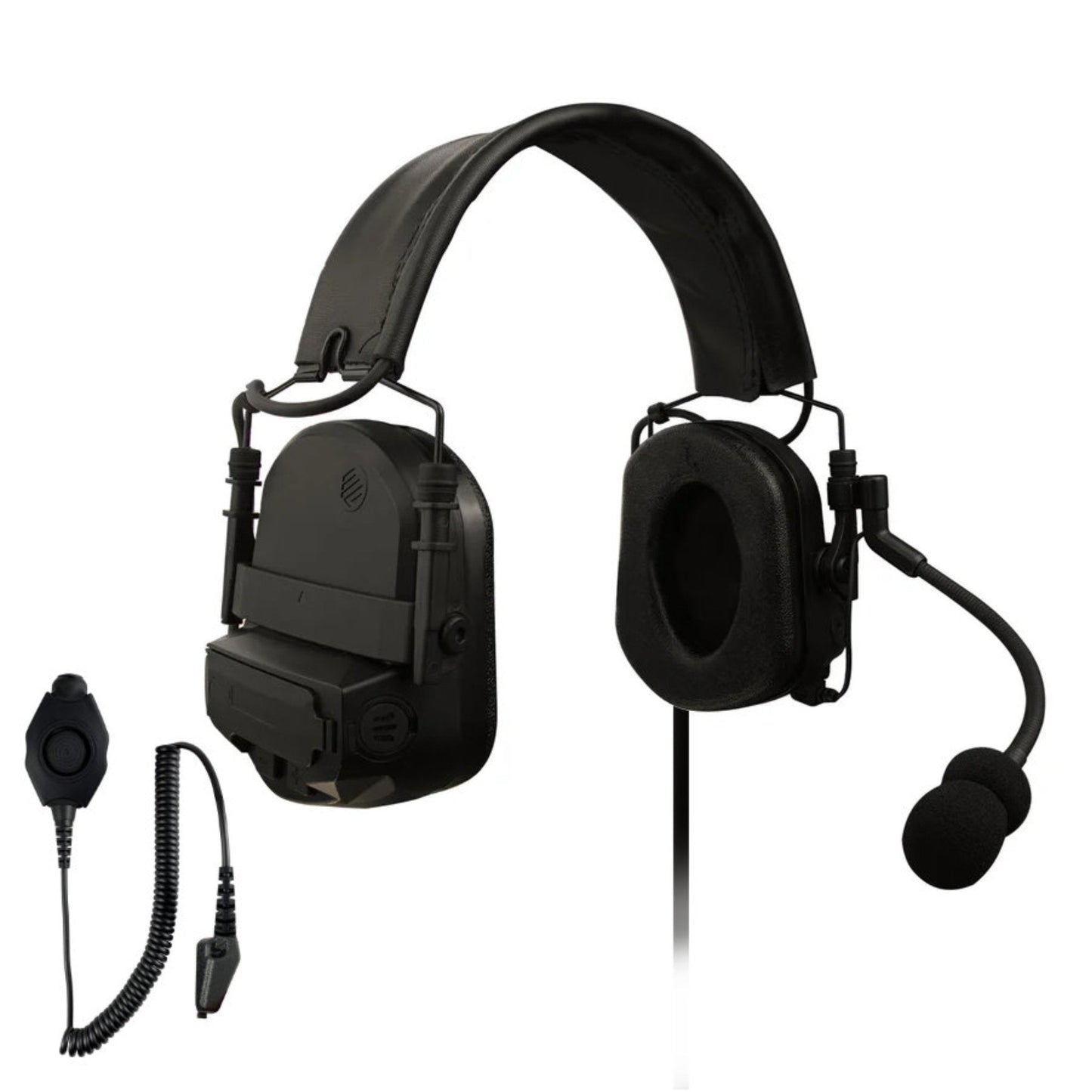 PolTact V2 Tactical Comms Helmet Headset w/ Active Hearing Protection - EF Johnson VP5000 VP6000 VP8000 Series