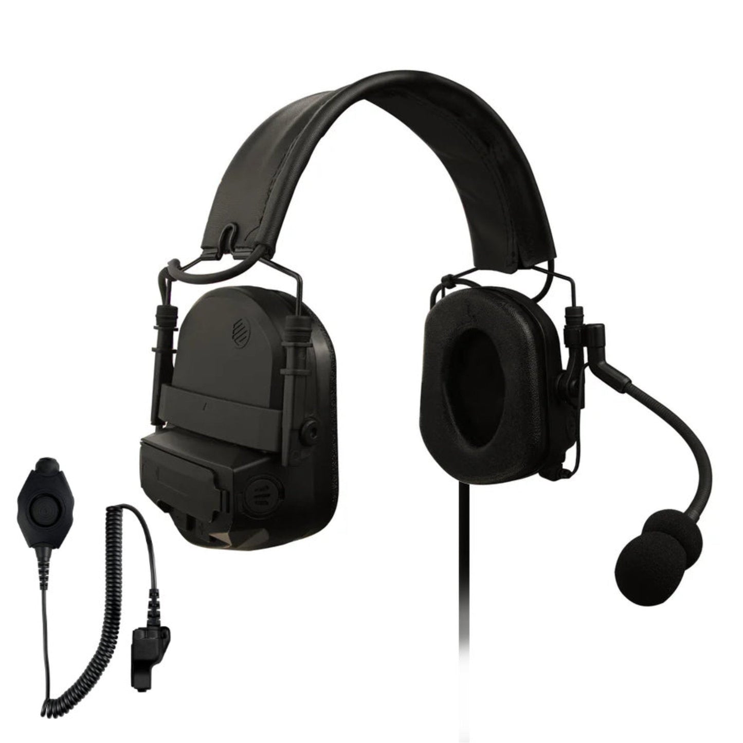 PolTact V2 Tactical Comms Helmet Headset w/ Active Hearing Protection - Motorola: XTS Series, HT/JT1000, MT/MTS2000, MTX838/900/8000/9000, PR1500 & More