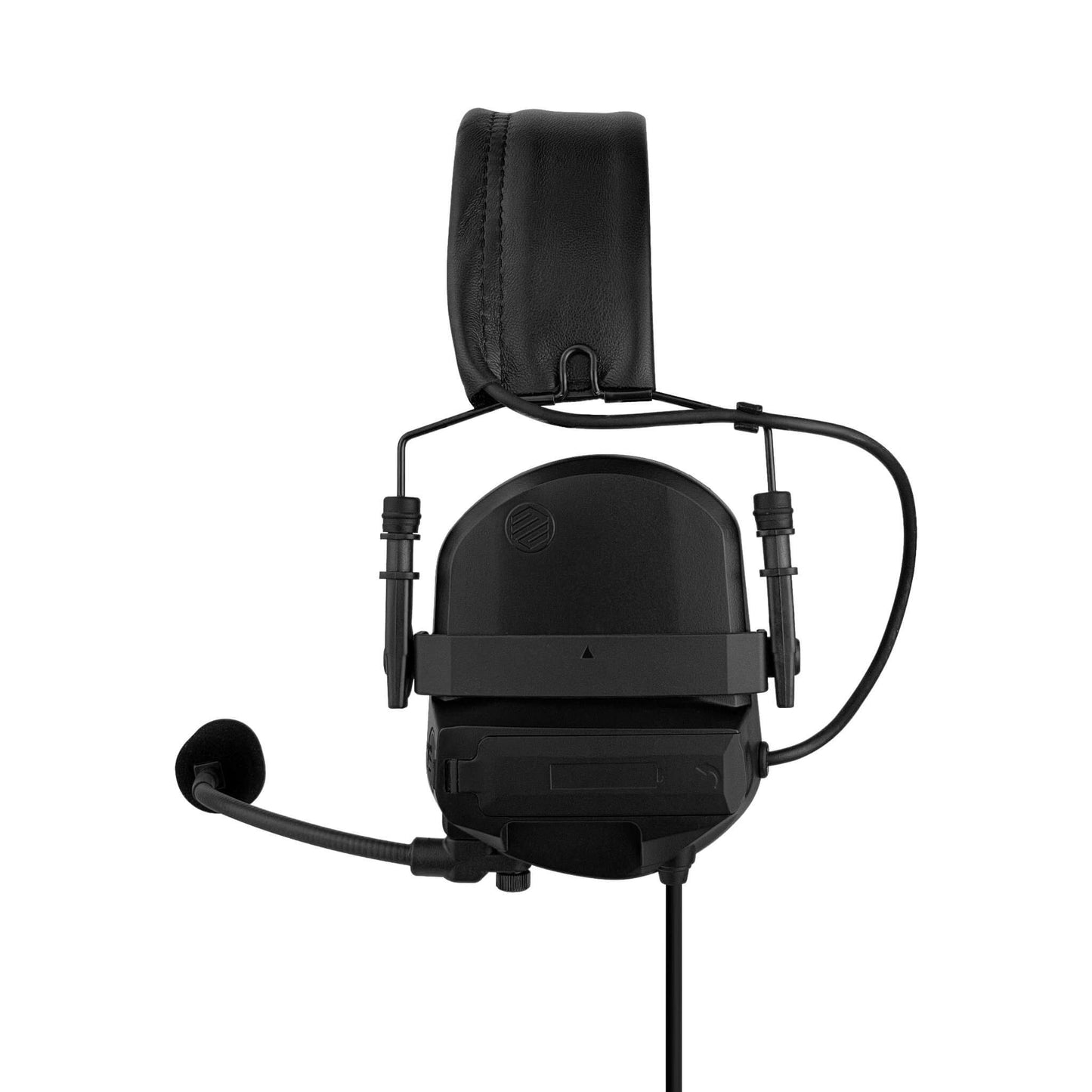 PolTact V2 Tactical Comms Helmet Headset w/ Active Hearing Protection & Quick Disconnect (Hirose) Adapter - Harris & M/A-Com 700P/Pi, 710P, P5100 / P7100 / P7200 Series & More