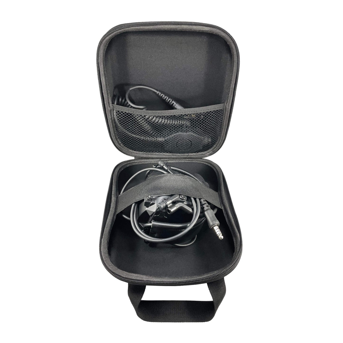 PolTact V1 Tactical Comms Headset w/ Active Hearing Protection & Quick Disconnect (Hirose) Adapter - Harris & M/A-Com 700P/Pi, 710P, P5100 / P7100 / P7200 Series & More