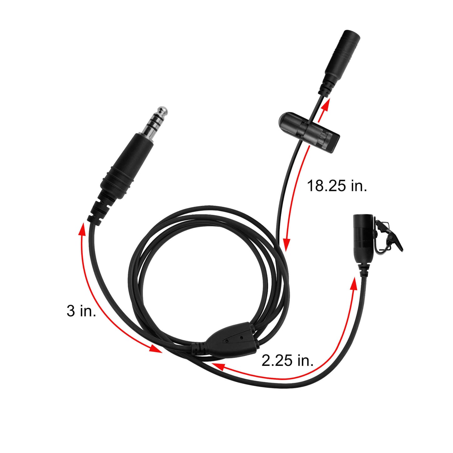 Tactical Mic / Invisible Tubeless Earpiece / Tactical PTT Kit w/ Quick Disconnect (Hirose) Adapter- Motorola: APX (Apex) Series, XPR Series, SRX2200, & More