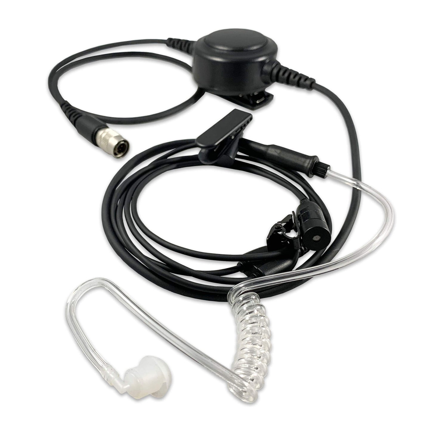 Tactical Mic / Earpiece / PTT Kit With Quick Disconnect (Hirose) Connector - EF Johnson VP5000 VP6000 VP8000 Series