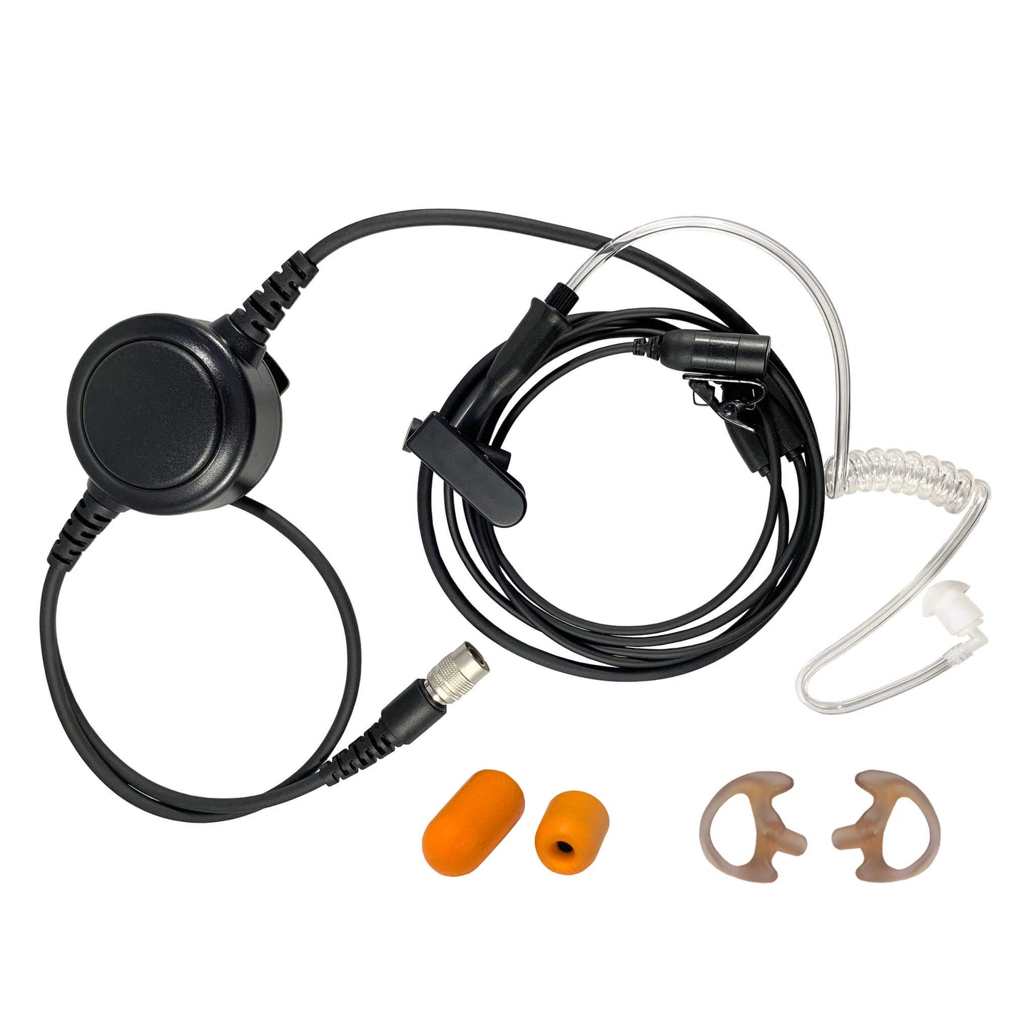 Tactical Mic / Earpiece / PTT Kit With Quick Disconnect (Hirose) Connector - Motorola: HT750/1250/1550, MTX850/950/960/8250/9250, PR860 & More