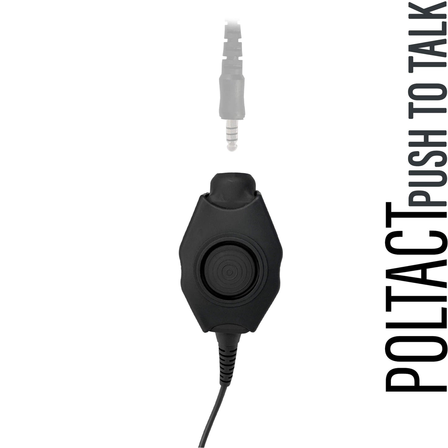 Tactical Dual Radio PTT for Single Comm Headset Quick Disconnect (Hirose): NATO/Military Wiring, Gentex, Ops-Core, OTTO, Select Peltor Models, Helicopter - Replacement/Upgrade - No Adapter