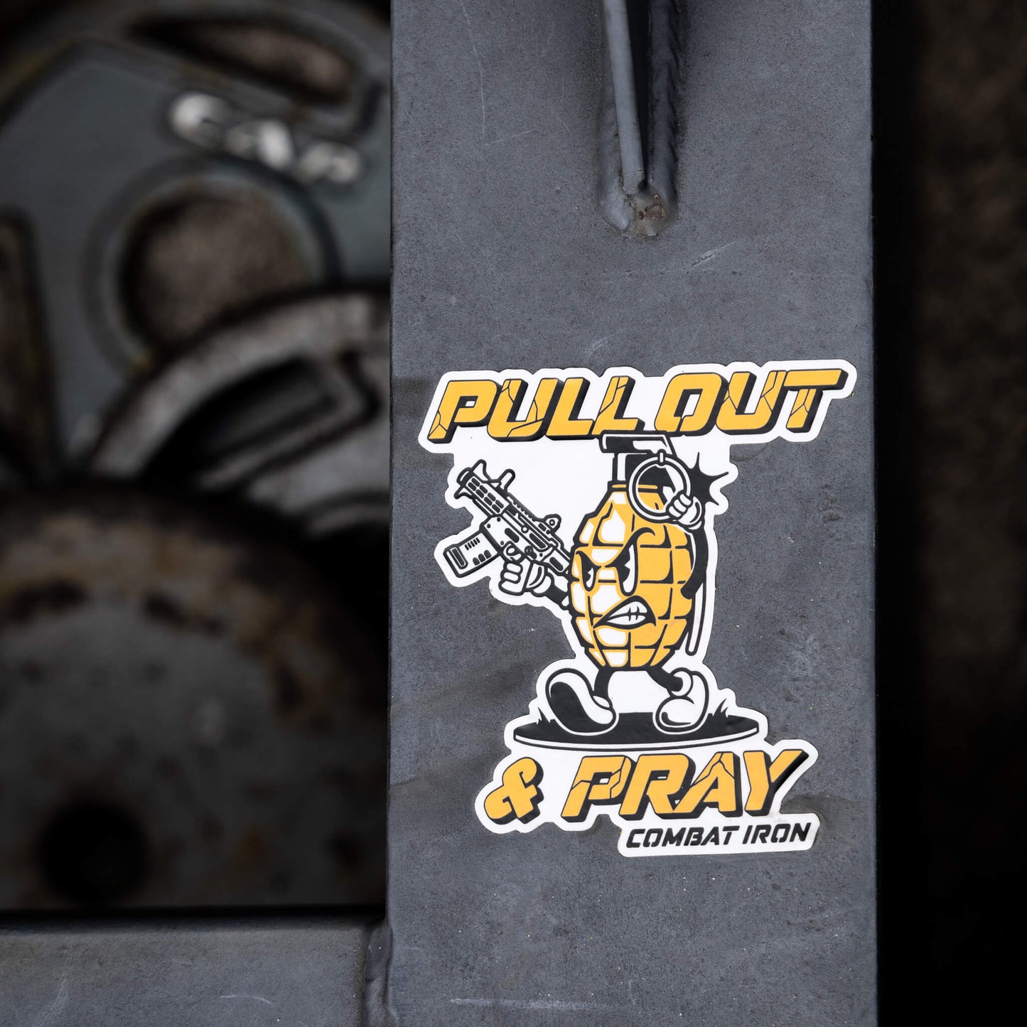 Pull Out & Pray Grenade Decal